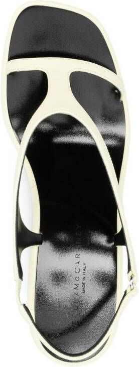 Stella McCartney Shroom slingback wedge 110mm sandals Yellow