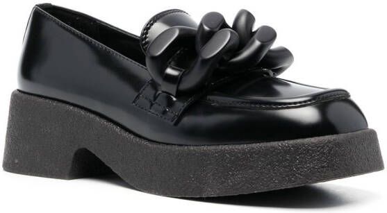 Stella McCartney Skyla chain-detail chunky loafers Black