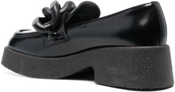 Stella McCartney Skyla chain-detail chunky loafers Black
