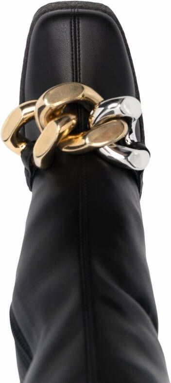 Stella McCartney Skyla chain-embellished 120mm boots Black