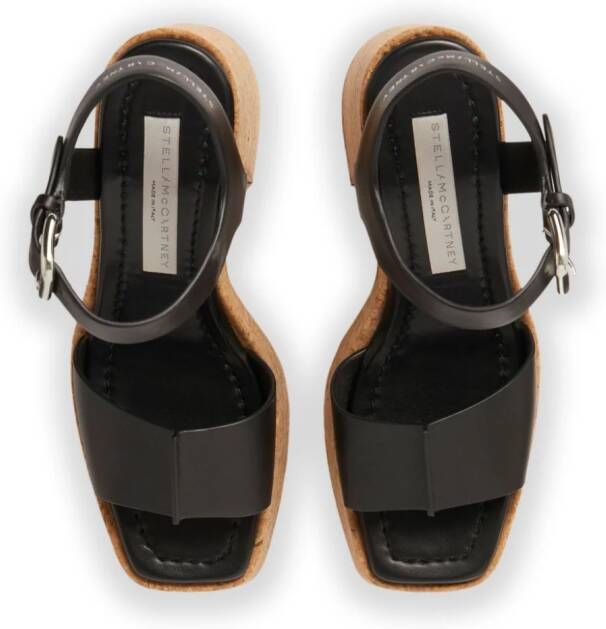 Stella McCartney Skyla cork-platform sandals Black