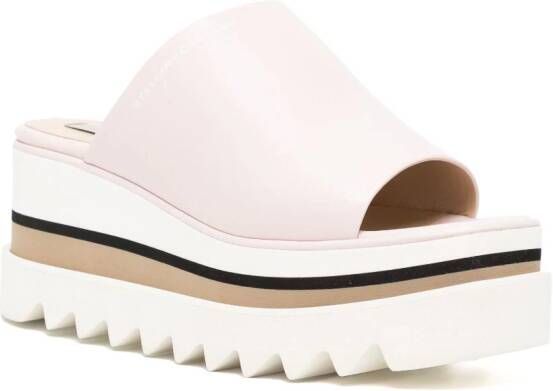 Stella McCartney Sneak-Elyse 80mm platform sandals Pink