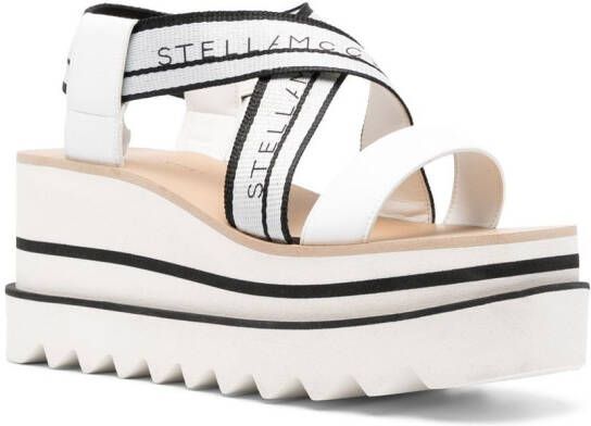 Stella McCartney Sneak-Elyse 80mm platform sandals White