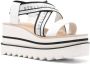 Stella McCartney Sneak-Elyse 80mm platform sandals White - Thumbnail 2