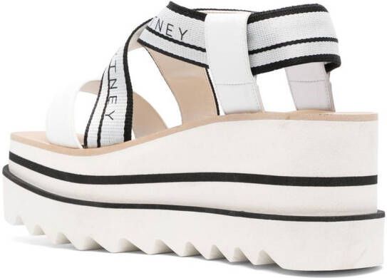 Stella McCartney Sneak-Elyse 80mm platform sandals White