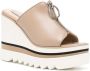 Stella McCartney Sneak-Elyse 80mm wedge sandals Neutrals - Thumbnail 2
