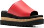 Stella McCartney Sneak-Elyse leather sandals Red - Thumbnail 2