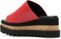 Stella McCartney Sneak-Elyse leather sandals Red - Thumbnail 3