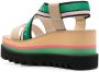 Stella McCartney Sneak-Elyse striped platform sandals Neutrals - Thumbnail 3