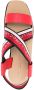 Stella McCartney Sneak-Elyse Striped Platform Sandals Red - Thumbnail 4
