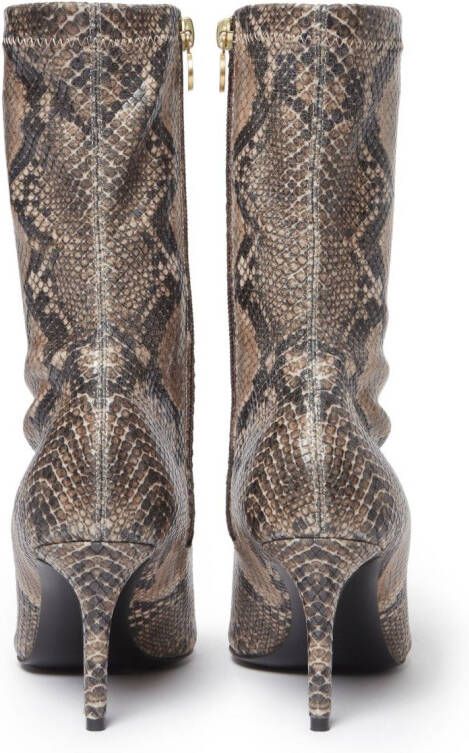 Stella McCartney Stella Iconic python-print boots Brown
