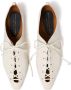 Stella McCartney Terra pointed lace-up shoes White - Thumbnail 4