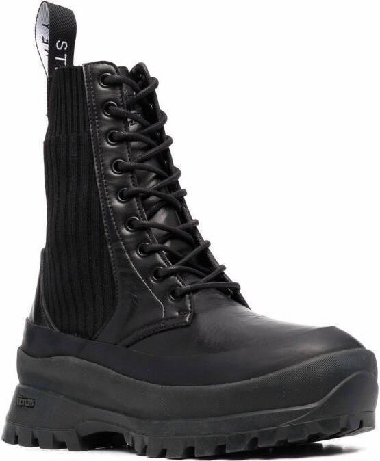 Stella McCartney Trace lace-up combat boots Black