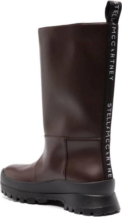 Stella McCartney Trace logo-detail ankle boots Brown