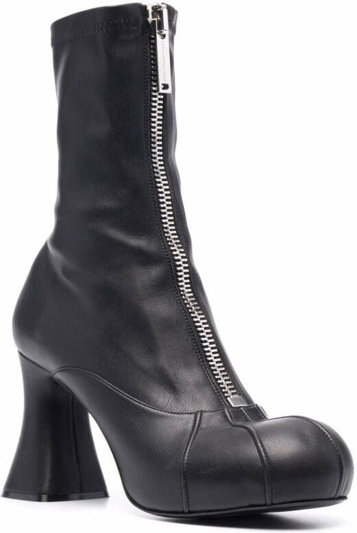 Stella McCartney zipped ankle boots Black