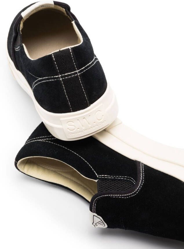 Stepney Workers Club Lister slip-on suede trainers Black