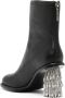 Stine Goya Allison 80mm crystal-embellished leather boots Black - Thumbnail 3