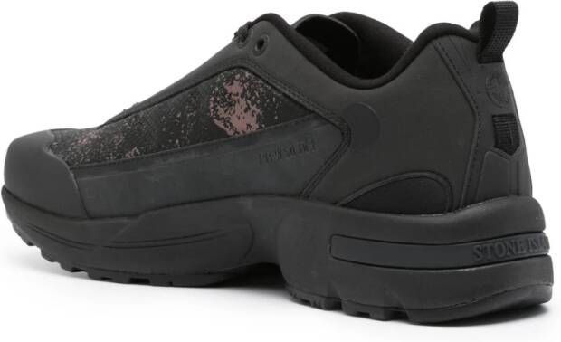Stone Island Grime panelled sneakers Black