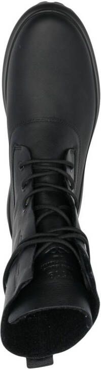 Stone Island Shadow Project lace up ankle boots Black