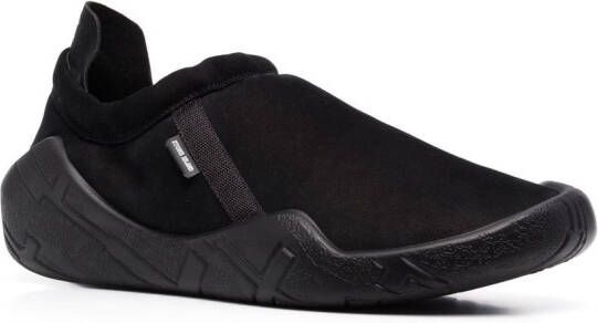 Stone Island Shadow Project slip-on suede sneakers Black