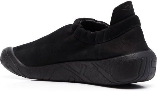 Stone Island Shadow Project slip-on suede sneakers Black