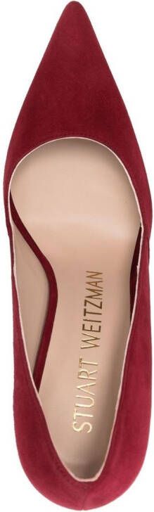 Stuart Weitzman Mila Lift lace-up boots Red
