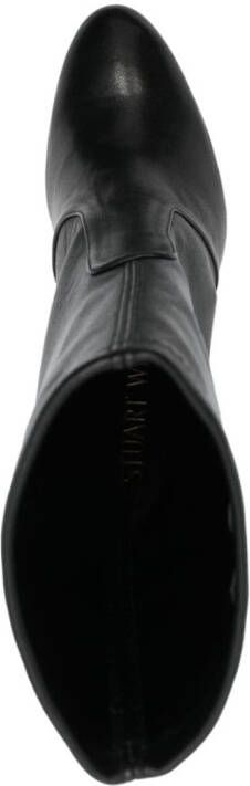 Stuart Weitzman 108mm leather boots Black