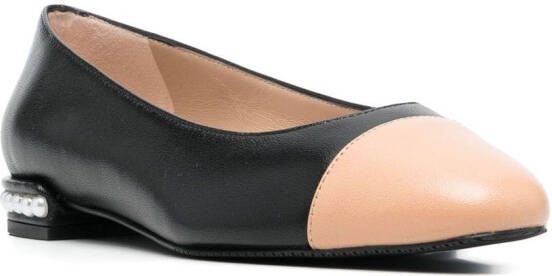 Stuart Weitzman 10mm faux-pearl leather pumps Black