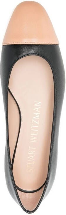 Stuart Weitzman 10mm faux-pearl leather pumps Black