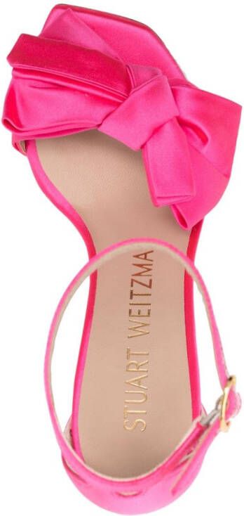 Stuart Weitzman 110mm leather sandals Pink