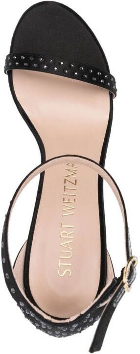 Stuart Weitzman 160mm crystal-embellished platform sandals Black