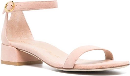 Stuart Weitzman 35mm open-toe sandals Pink