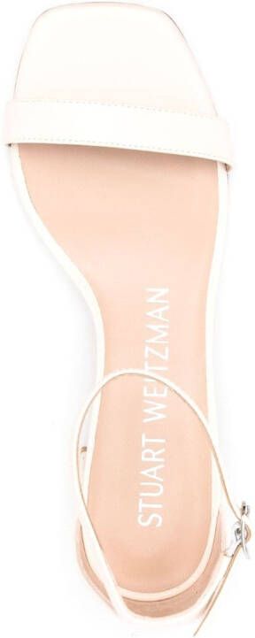 Stuart Weitzman 40mm leather sandals Neutrals