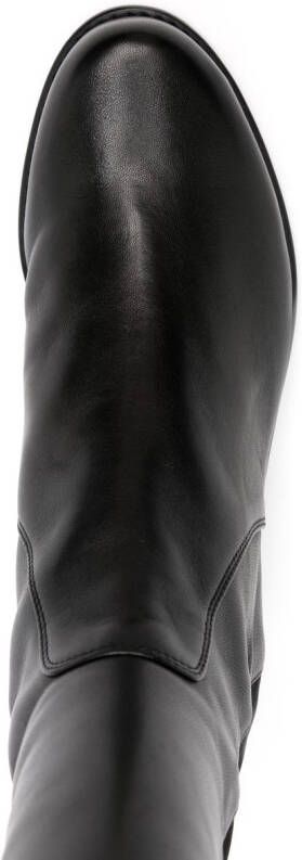 Stuart Weitzman 45mm leather boots Black