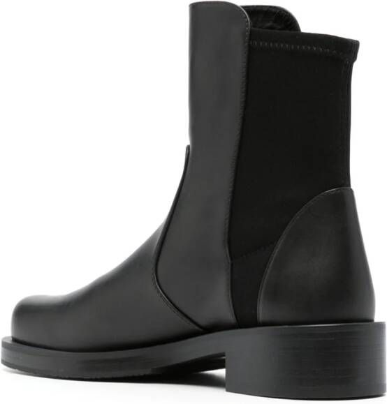Stuart Weitzman 5050 Bold 30mm leather ankle boots Black