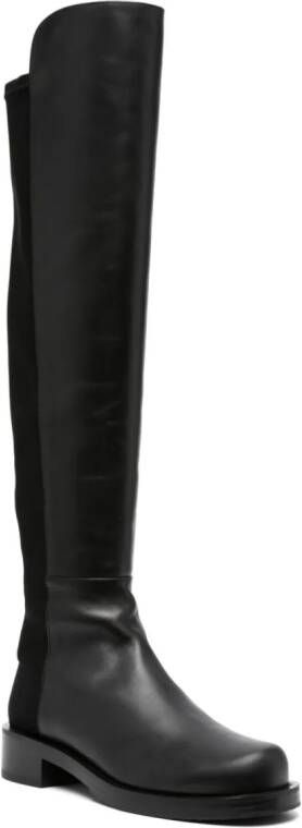 Stuart Weitzman 5050 Bold 40mm leather boot Black