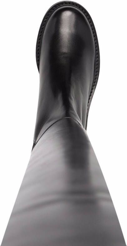 Stuart Weitzman 5050 Lift panelled boots Black