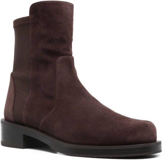 Stuart Weitzman 5050 suede ankle boots Brown