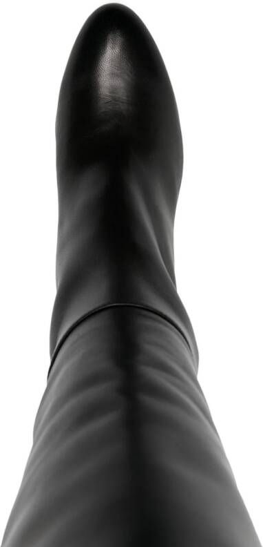 Stuart Weitzman 5050 Yuliana 60mm leather boots Black
