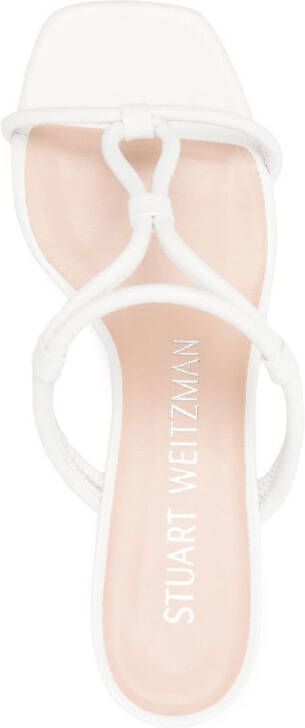 Stuart Weitzman 65mm heeled open-toe mules White