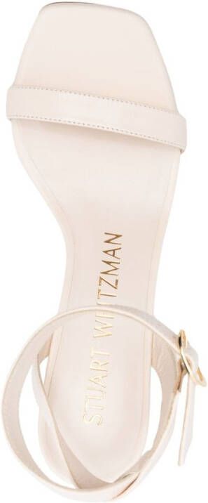 Stuart Weitzman 75mm block-heel ankle-strap sandals Neutrals