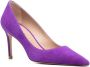 Stuart Weitzman 75mm pointed suede pumps Purple - Thumbnail 2