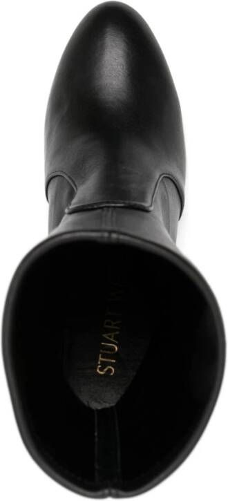 Stuart Weitzman 85mm block-heel ankle boots Black