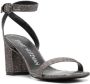 Stuart Weitzman 85mm glitter-detailing sandals Black - Thumbnail 2