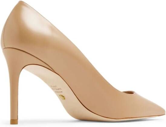 Stuart Weitzman 85mm leather pumps Neutrals