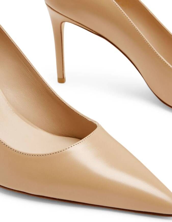 Stuart Weitzman 85mm leather pumps Neutrals