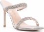 Stuart Weitzman Addison jewelled stiletto sandals Silver - Thumbnail 2