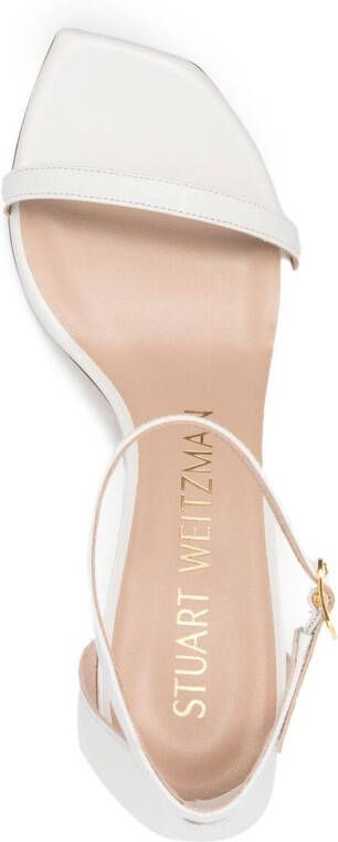 Stuart Weitzman Amelia leather sandals White