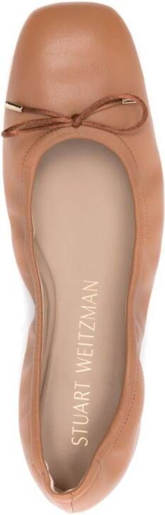 Stuart Weitzman Bardot ballerina shoes Brown