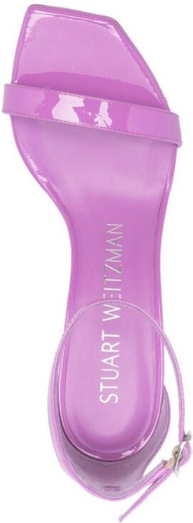 Stuart Weitzman Barelynude Wrap 100mm sandals Purple